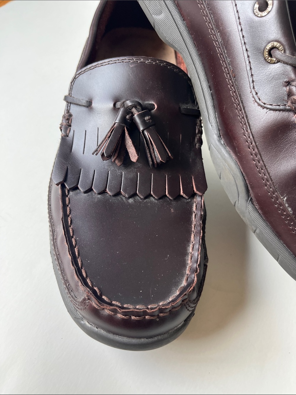 Bass - Clark Leather tassel loafers, men’s 12M - Picture 2 of 8